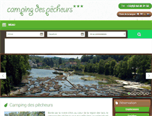 Tablet Screenshot of camping-pecheurs.com